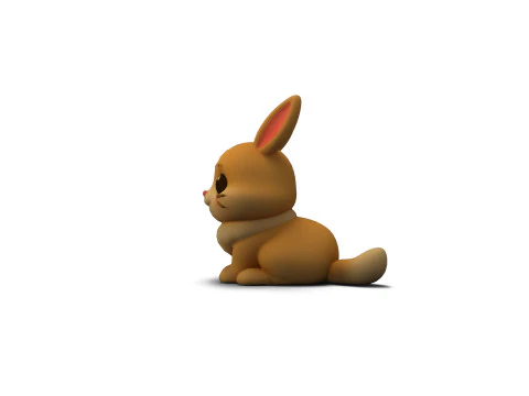 Kelinci Fantasi Model 3D