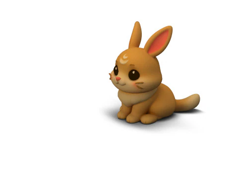 Kelinci Fantasi Model 3D