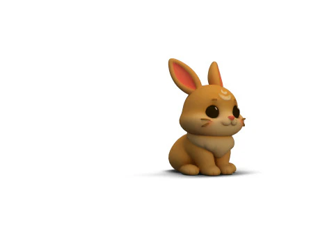 Kelinci Fantasi Model 3D