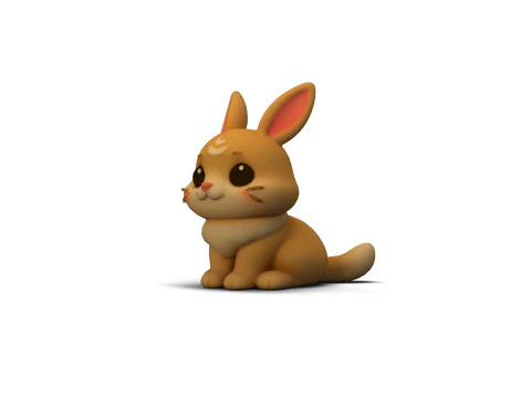 Kelinci Fantasi Model 3D