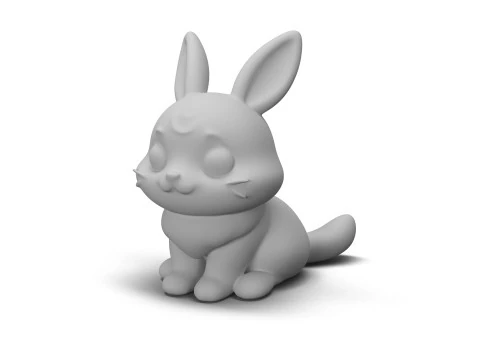 Kelinci Fantasi Model 3D