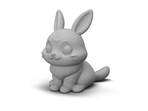 Kelinci Fantasi Model 3D