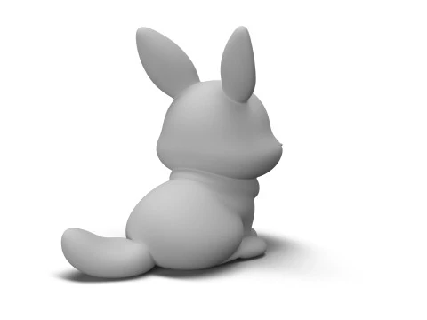 Kelinci Fantasi Model 3D