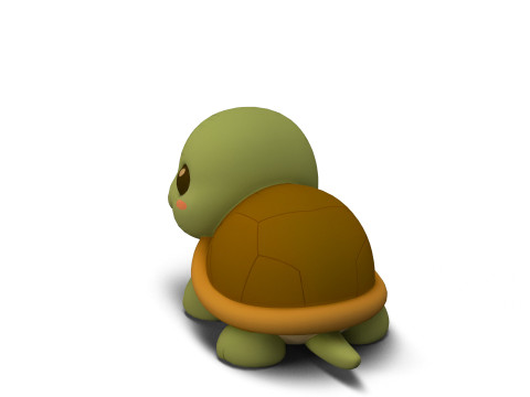 Mini-schildpad 3D Model