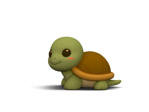Mini-schildpad 3D Model