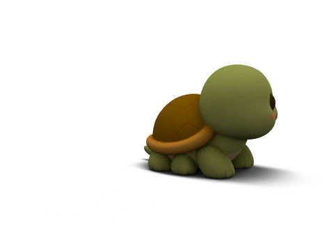Mini-schildpad 3D Model