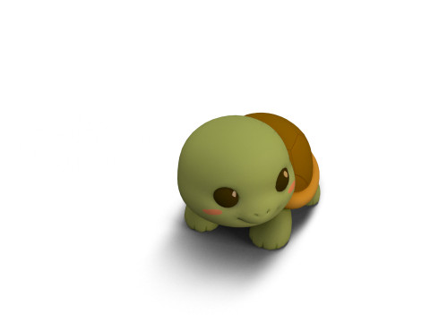 Mini-schildpad 3D Model