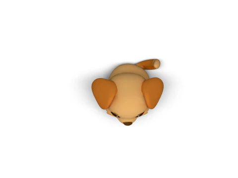 Playful Dog 3D Model