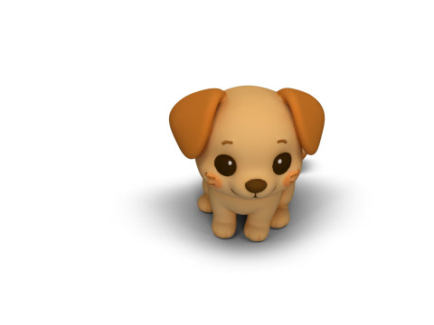 Игривая собака 3D Модель