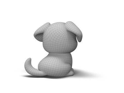 Игривая собака 3D Модель