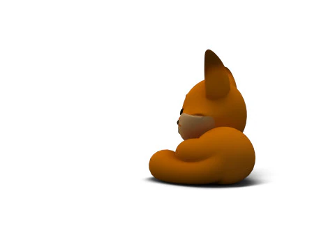नींद लोमड़ी 3D मॉडल
