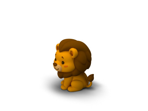 Mighty Mane Lion 3D Model