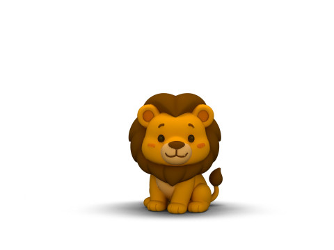 Mighty Mane Lion 3D Model