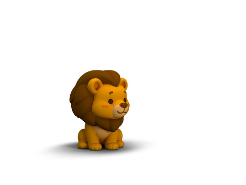 Mighty Mane Lion 3D Model
