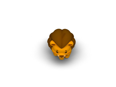 Mighty Mane Lion 3D Model