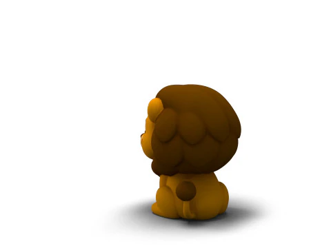 Mighty Mane Lion 3D Model