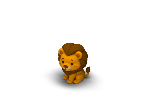 Mighty Mane Lion 3D Model