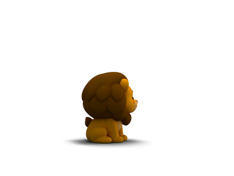 Mighty Mane Lion 3D Model