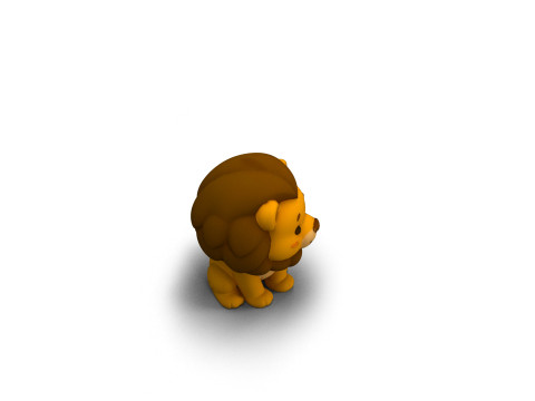 Mighty Mane Lion 3D Model