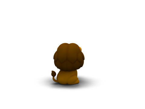 Mighty Mane Lion 3D Model