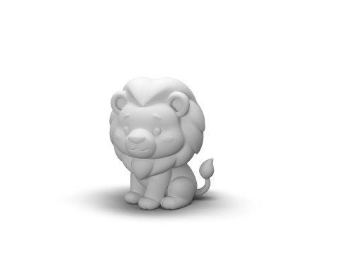 Mighty Mane Lion 3D Model