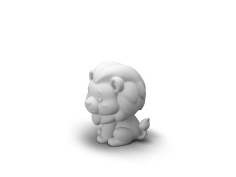 Mighty Mane Lion 3D Model