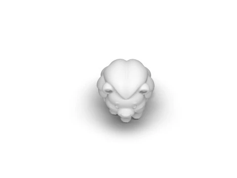 Mighty Mane Lion 3D Model