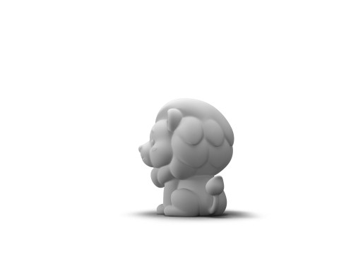 Mighty Mane Lion 3D Model