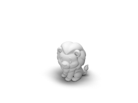 Mighty Mane Lion 3D Model