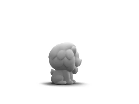 Mighty Mane Lion 3D Model