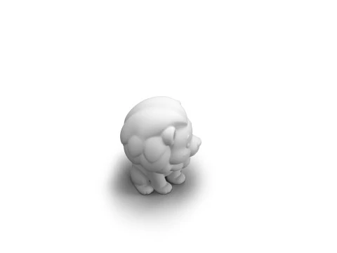 Mighty Mane Lion 3D Model