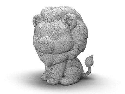 Mighty Mane Lion 3D Model