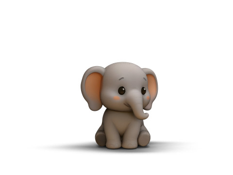 Gentle Giant Elephant 3D Model