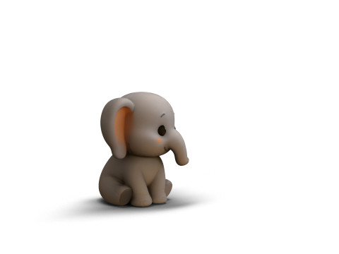 Gentle Giant Elephant 3D Model