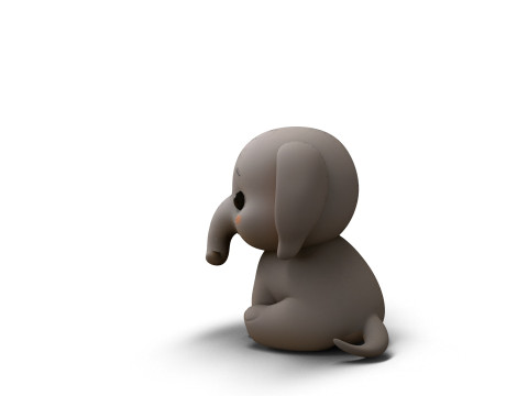 Gentle Giant Elephant 3D Model