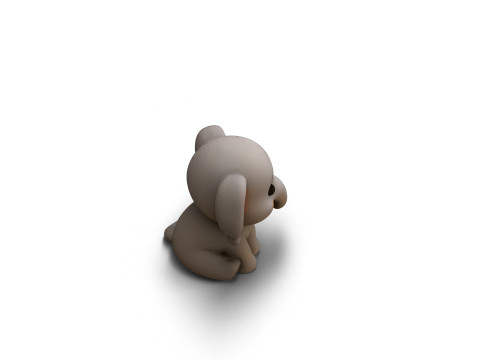 Gentle Giant Elephant 3D Model