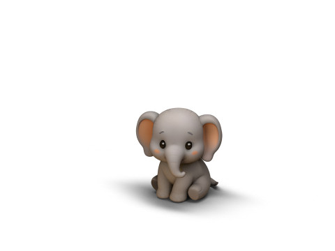 Gentle Giant Elephant 3D Model