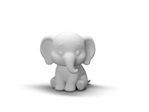 Gentle Giant Elephant 3D Model