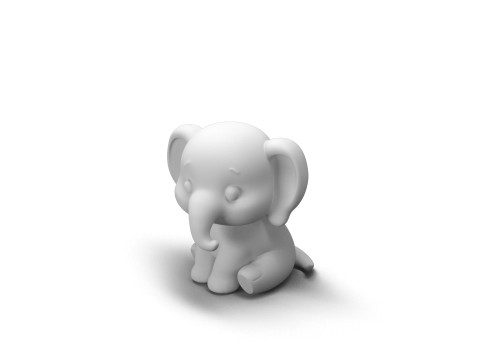 Gentle Giant Elephant 3D Model