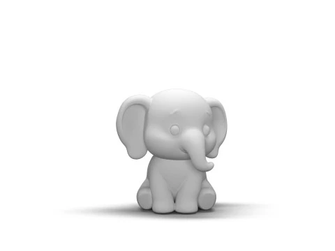 Gentle Giant Elephant 3D Model