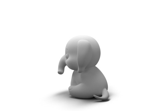 Gentle Giant Elephant 3D Model