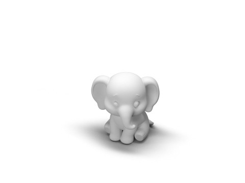 Gentle Giant Elephant 3D Model