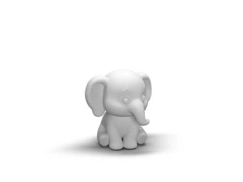 Gentle Giant Elephant 3D Model
