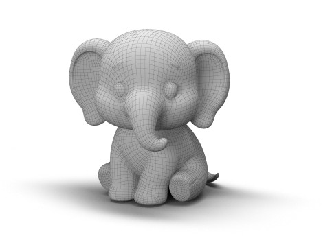 Gentle Giant Elephant 3D Model