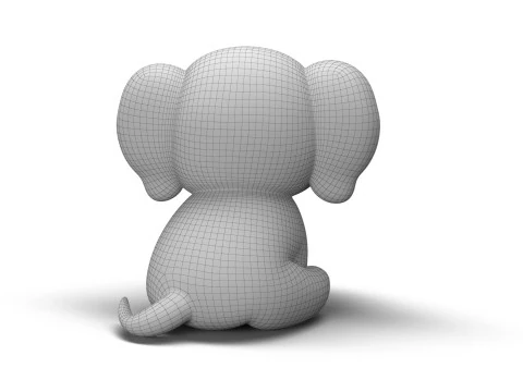 Gentle Giant Elephant 3D Model