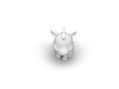 Zippy Stripes Zebra 3D Model