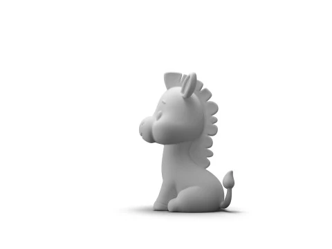 Zippy Stripes Zebra 3D Model