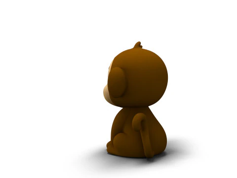 Scimmia dalla coda sfacciata Modello 3D