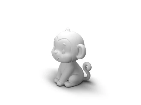 Scimmia dalla coda sfacciata Modello 3D