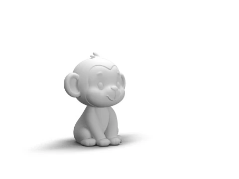 Scimmia dalla coda sfacciata Modello 3D